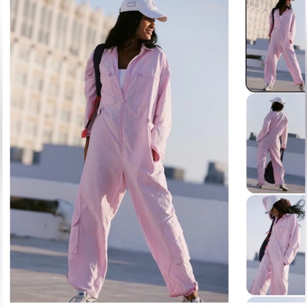 - Pink Women's free people movement mesmerize me coveralls